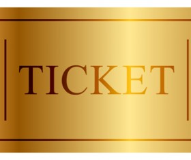 Vector Gold ticket design elements 03