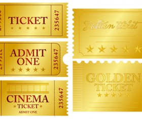 Ship Ticket design vector set 01 free download