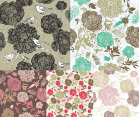 Elliptical crystal icons vector