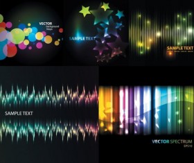 Abstract colored the light background vector material