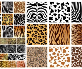 Animal texture background vector graphics