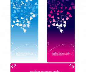 leaves of Floral card design vector