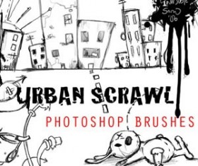 Urban Scrawl Photoshop Brushes