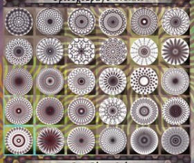 Spirography Flowers Photoshop Brushes