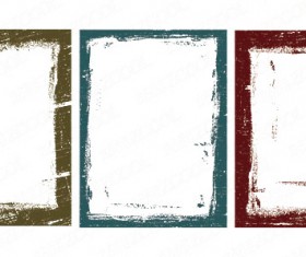 Ink style frame 2 vector