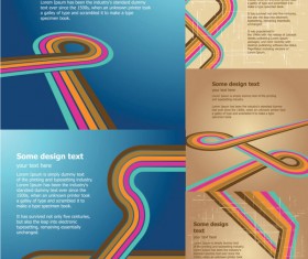 Flow lines retro background vector