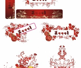 Floral border vector