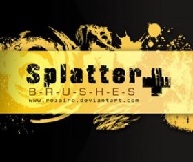 Splatter Plus  Photoshop Brushes
