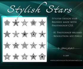 Stylish Star brushes pack Photoshop Brushes