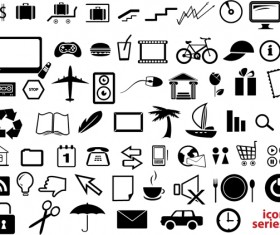 Simple icons vector