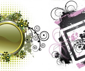 Floral decorative frame vector