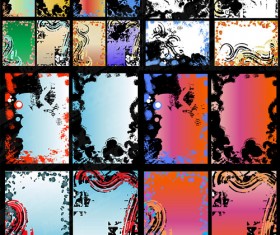 Decorative frame messy vector