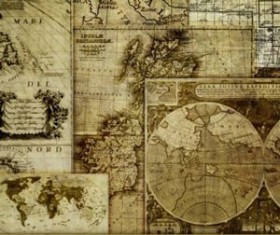 14 High Res Assorted Maps Photoshop Brushes