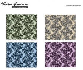 Rotating decorative pattern background vector