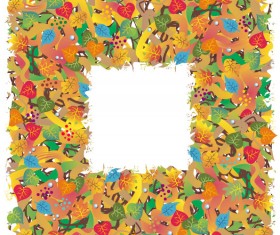 Leaves the border vector