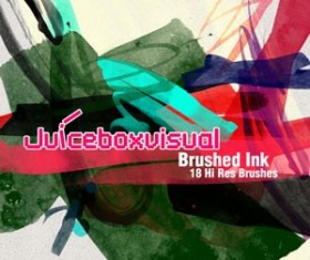 Brushed Ink Brushset  Photoshop Brushes