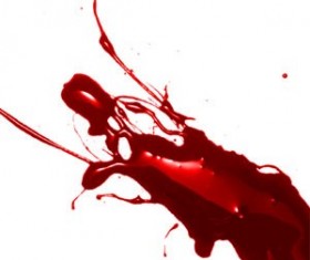 Glossy Blood Splatter Photoshop Brushes