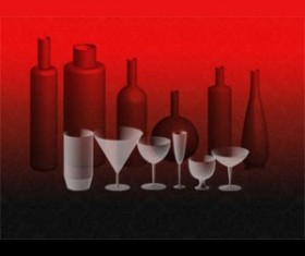 Bottles and Glasses Photoshop Brushes