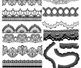Elegant Black lace vector