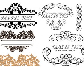 stylish floral Border vector