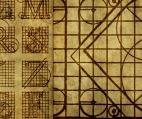 Roman Letters Diagrams Photoshop Brushes