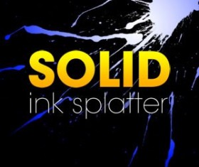 Solid Ink Splatter Photoshop Brushes