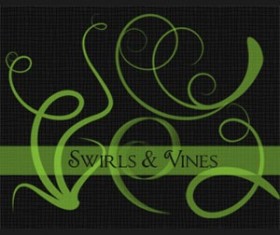 Swirls & Vines Photoshop Brushes