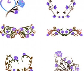 Floral border vector