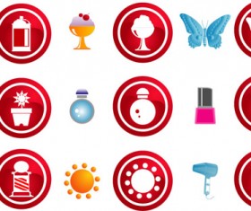 The feminine style icon vector