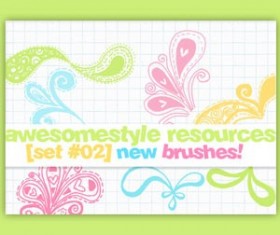 Awesome style Photoshop Brushes