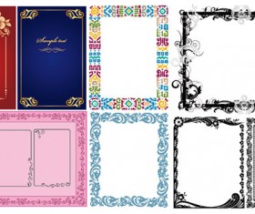 Exquisite common border vector