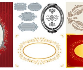 Elliptic ornate Border vector