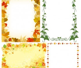 plant frame star vector