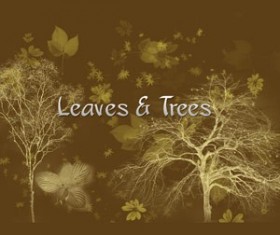 Leaves and trees Photoshop Brushes