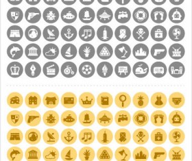 Simple graphical icons 2 vector