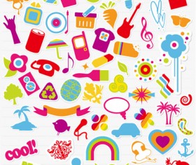 Development trend of graphic icons vector