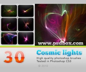 Cosmic lights Photoshop Brushes