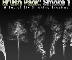 Six Smoke Photoshop Brushes