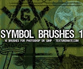 Symbols 1 Brush Pack Photoshop Brushes