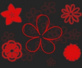 Smudged Flowers Photoshop Brushes