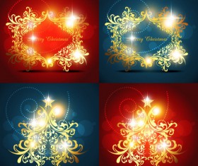 Bright decorative pattern background vector material