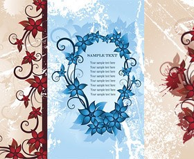 flower border fashion vector
