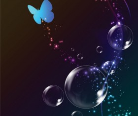Colorful bubble background 02 vector set