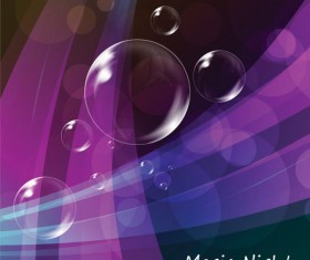 Colorful bubble background 04 vector set