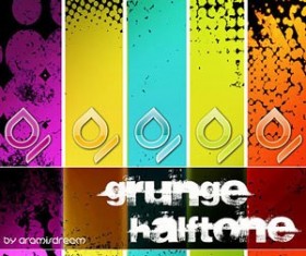 Halftone Grunge Photoshop Brushes