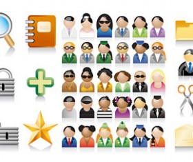 3 sets of commonly used icons vector