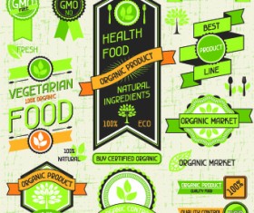 Vector Retro Stickers and labels set 02