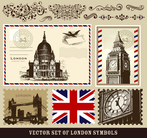 Vintage london tour elements 05