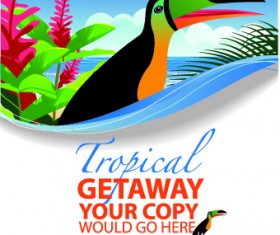 Travel poster design template vector 05