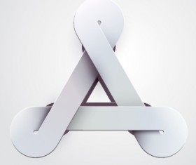 White ribbon vector background 02